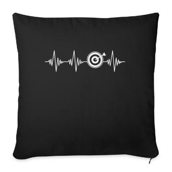 Dart Heartbeat - Housse de coussin décorative 45 x 45 cm - noir - Devant
