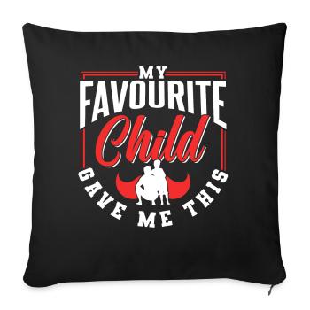 My favorite kid gave me the dad - Sofa pillowcase 17,3'' x 17,3'' (45 x 45 cm) - black - Front