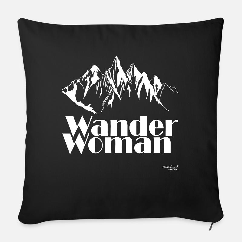 Wander Woman - Sofakissenbezug 45 x 45 cm - Schwarz