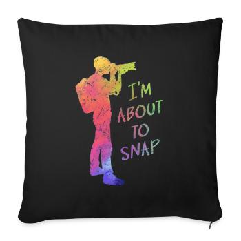 Photographer I'm in, Photography Lover Photo - Sofa pillowcase 17,3'' x 17,3'' (45 x 45 cm) - black - Front