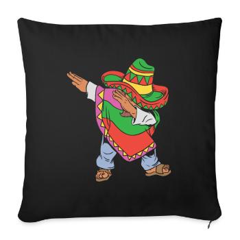 Dabbing Mexican Cinco De Mayo - Sofa pillowcase 17,3'' x 17,3'' (45 x 45 cm) - black - Front