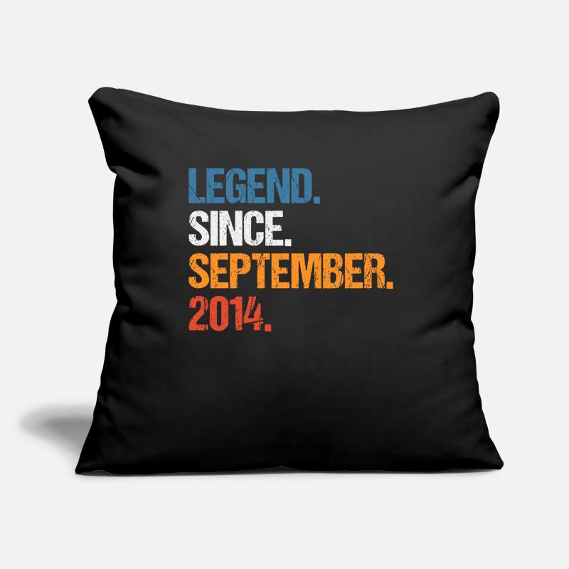 Legend Since September 2014 Birthday Sofa pillowcase 17,3'' x 17,3'' (45 x 45 cm)