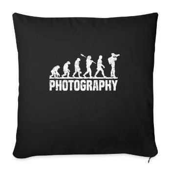 Photography Evolution Photographer Evolution Photo - Sofa pillowcase 17,3'' x 17,3'' (45 x 45 cm) - black - Front