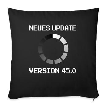 Programmierer 45. Geburtstag informatik Geschenk - Sofakissenbezug 45 x 45 cm - Schwarz - Vorne
