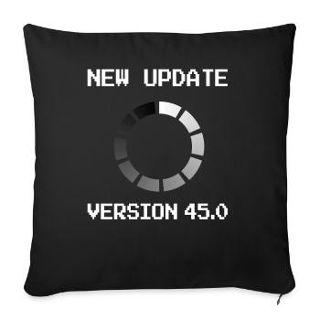 Programmer 45th Birthday informatik Gift - Sofa pillowcase 17,3'' x 17,3'' (45 x 45 cm) - black - Front