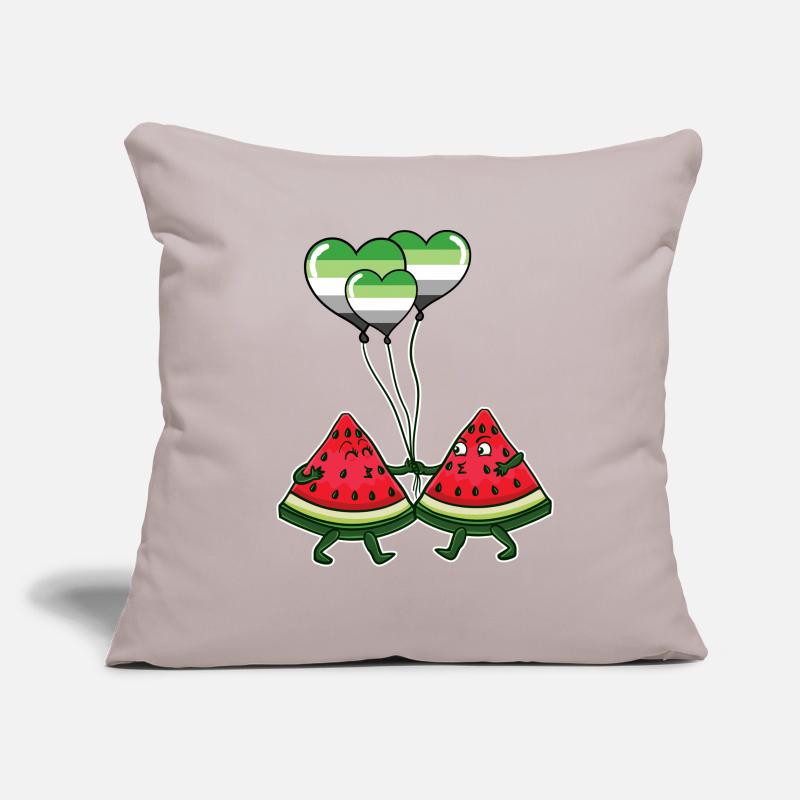 Paire de pastèque Aromantic Pride Housse de coussin décorative 45 x 45 cm
