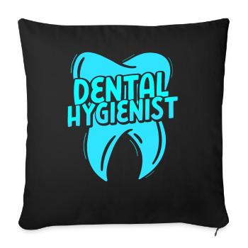Dental Hygienists Dentist Dental Hygiene Team - Sofa pillowcase 17,3'' x 17,3'' (45 x 45 cm) - black - Front