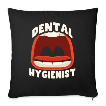 Dental Hygienists Dentist Dental Hygiene Team - Sofa pillowcase 17,3'' x 17,3'' (45 x 45 cm) - black - Front