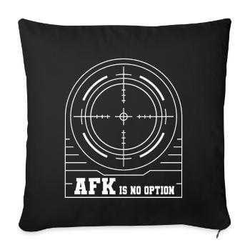 Gaming Player AFK Is No Option Gamer Video Game - Sofa pillowcase 17,3'' x 17,3'' (45 x 45 cm) - black - Front