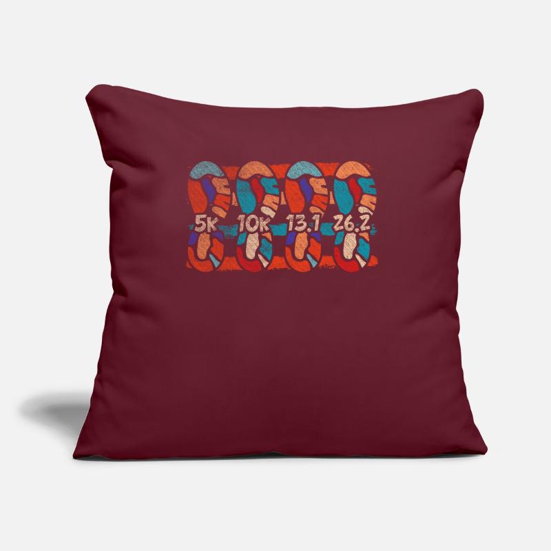 Cool Tracking Progress Retro Marathon Runner Sofa pillowcase 17,3'' x 17,3'' (45 x 45 cm)