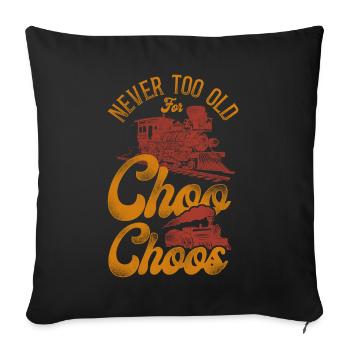 Conducteur de train à vapeur Trainspotting - Housse de coussin décorative 45 x 45 cm - noir - Devant