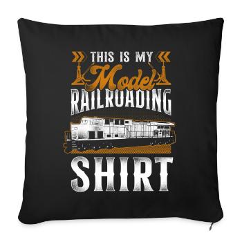 Freight Diesel Train Driver - Sofa pillowcase 17,3'' x 17,3'' (45 x 45 cm) - black - Front