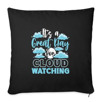Cloud Watcher Meteorology Meteorologist Cloud - Sofa pillowcase 17,3'' x 17,3'' (45 x 45 cm) - black - Front