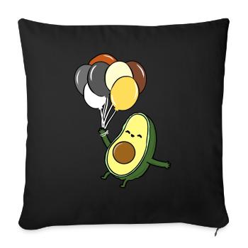 Avocado Ballon Gay Bear Pride - Sofakissenbezug 45 x 45 cm - Schwarz - Vorne