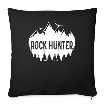Rock Hunter Geologist Geology Geology Student - Sofa pillowcase 17,3'' x 17,3'' (45 x 45 cm) - black - Front