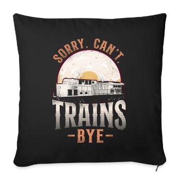 Freight Diesel Train Driver - Sofa pillowcase 17,3'' x 17,3'' (45 x 45 cm) - black - Front
