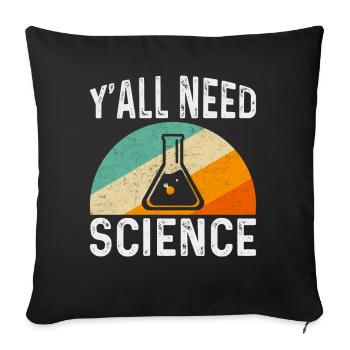 Scientist Chemist Physicist Physics Gift - Sofa pillowcase 17,3'' x 17,3'' (45 x 45 cm) - black - Front