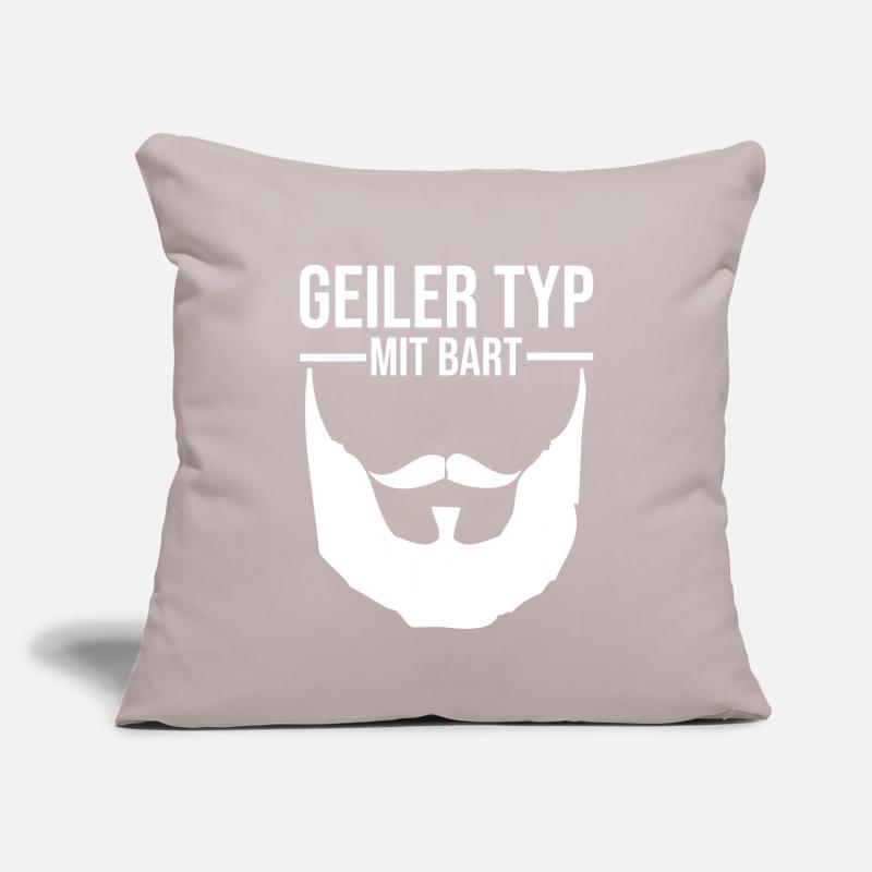 Geiler Typ Mit Bart - Bartträger Bartwuchs Sofakissenbezug 45 x 45 cm