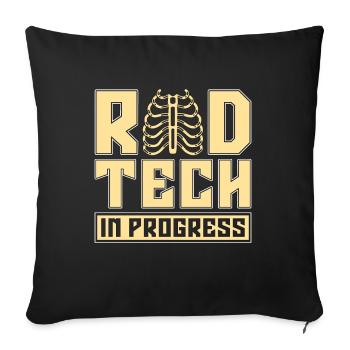 Radiology X-ray Technician X-ray Doctor Gift - Sofa pillowcase 17,3'' x 17,3'' (45 x 45 cm) - black - Front