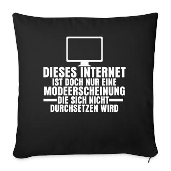 Informatik Vintage Nerd Internet Admin - Sofakissenbezug 45 x 45 cm - Schwarz - Vorne