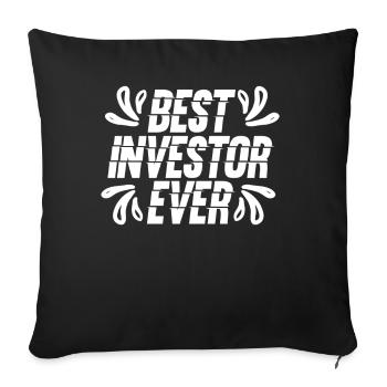 Best Investor Ever Investor Investing - Sofa pillowcase 17,3'' x 17,3'' (45 x 45 cm) - black - Front
