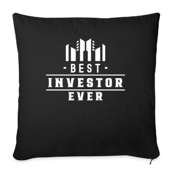 Best Investor Ever Invest Investors - Sofa pillowcase 17,3'' x 17,3'' (45 x 45 cm) - black - Front