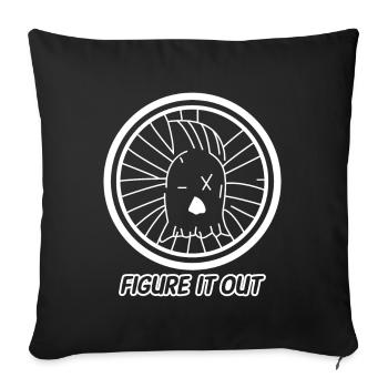 Paper Girls Mac Coyle Figure It Out T-Shirt - Sofa pillowcase 17,3'' x 17,3'' (45 x 45 cm) - black - Front