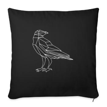 Corbeau Corbeau Oiseau Corbeau Oiseaux Nature Corbeau GEschenk - Housse de coussin décorative 45 x 45 cm - noir - Devant