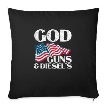 Diesel Amerika - Sofakissenbezug 45 x 45 cm - Schwarz - Vorne