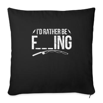 Angler - Sofa pillowcase 17,3'' x 17,3'' (45 x 45 cm) - black - Front