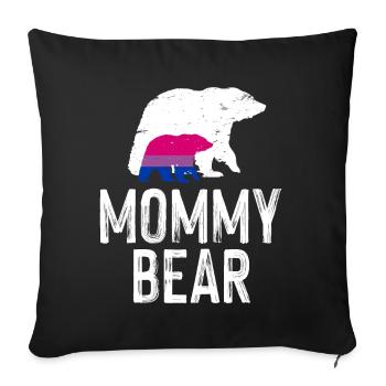 LGBT Rainbow Gay Pride Homo Lesbian Gay - Sofa pillowcase 17,3'' x 17,3'' (45 x 45 cm) - black - Front