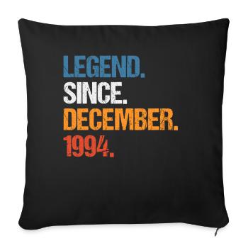 Légende depuis décembre 1994 Anniversaire - Housse de coussin décorative 45 x 45 cm - noir - Devant