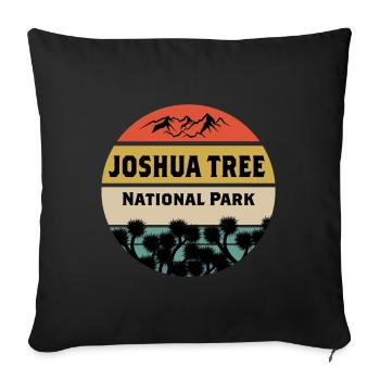 Nationalpark Joshua Tree Kalifornien Camping Wande - Sofakissenbezug 45 x 45 cm - Schwarz - Vorne