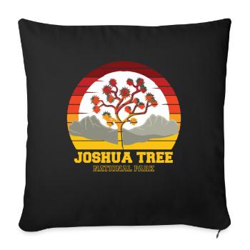 Joshua Tree Nationalpark Souvenir Camping Kaliforn - Sofakissenbezug 45 x 45 cm - Schwarz - Vorne