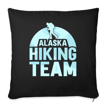 Alaska Hiking Team Hikers Hiking Hike - Sofa pillowcase 17,3'' x 17,3'' (45 x 45 cm) - black - Front