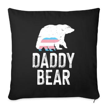 LGBT Rainbow Gay Pride Homo Lesbian Gay - Sofa pillowcase 17,3'' x 17,3'' (45 x 45 cm) - black - Front