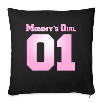 Partner Look Couple Partner Couple Couple Family - Sofa pillowcase 17,3'' x 17,3'' (45 x 45 cm) - black - Front