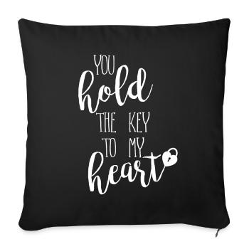 Partner Look Couple Partner Couple Couple Family - Sofa pillowcase 17,3'' x 17,3'' (45 x 45 cm) - black - Front