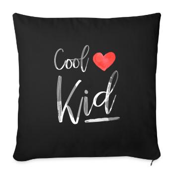 Partner Look Couple Partner Couple Couple Family - Sofa pillowcase 17,3'' x 17,3'' (45 x 45 cm) - black - Front