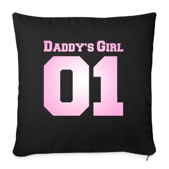 Partner Look Couple Partner Couple Couple Family - Sofa pillowcase 17,3'' x 17,3'' (45 x 45 cm) - black - Front
