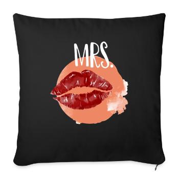 Partner Look Couple Partner Couple Couple Family - Sofa pillowcase 17,3'' x 17,3'' (45 x 45 cm) - black - Front