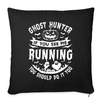 Halloween Tshirt Halloweenparty Mörder Killer Tod - Sofakissenbezug 45 x 45 cm - Schwarz - Vorne