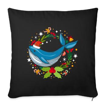 Alaska Cadeau Enfants Hommes Femmes USA Nature Crème Glacée - Housse de coussin décorative 45 x 45 cm - noir - Devant