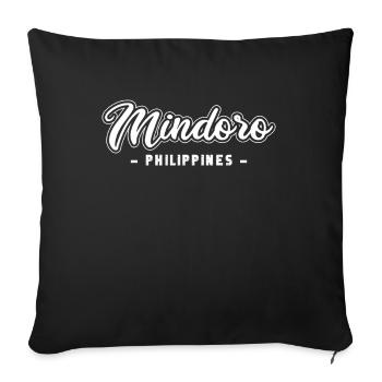 Vintage Holiday Trip Mindoro Philippines Asia - Sofa pillowcase 17,3'' x 17,3'' (45 x 45 cm) - black - Front