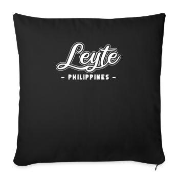 Vintage Holiday Trip Leyte Philippines Asia - Sofa pillowcase 17,3'' x 17,3'' (45 x 45 cm) - black - Front