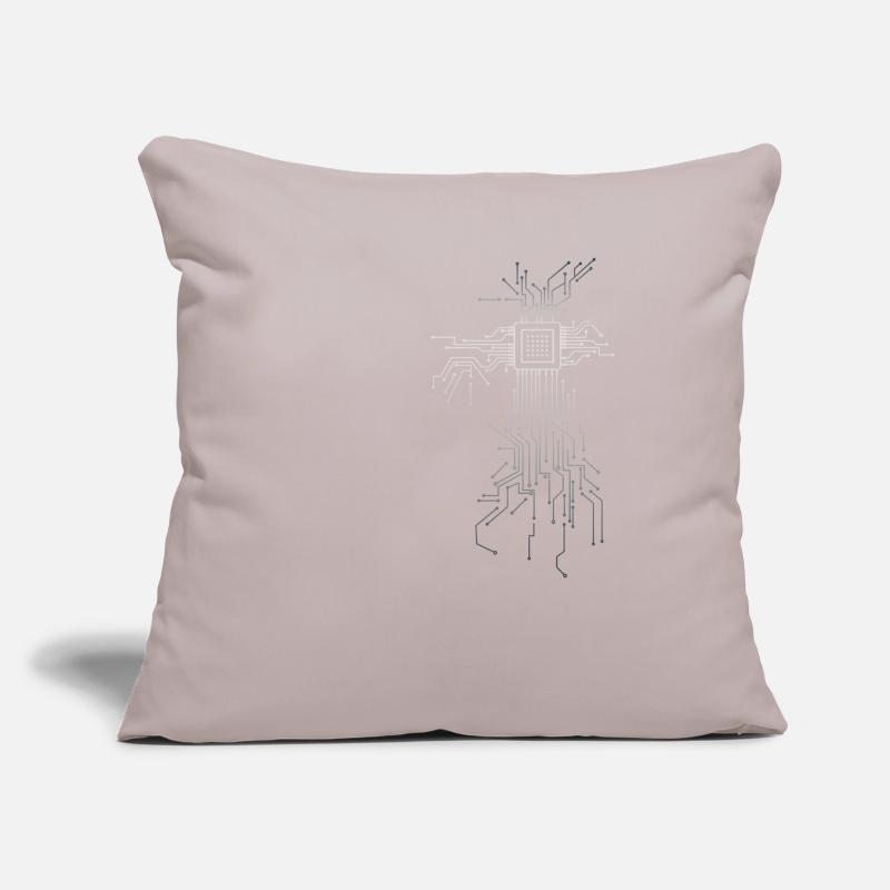 PCB circuit boards layout CPU heart computer admin Sofa pillowcase 17,3'' x 17,3'' (45 x 45 cm)