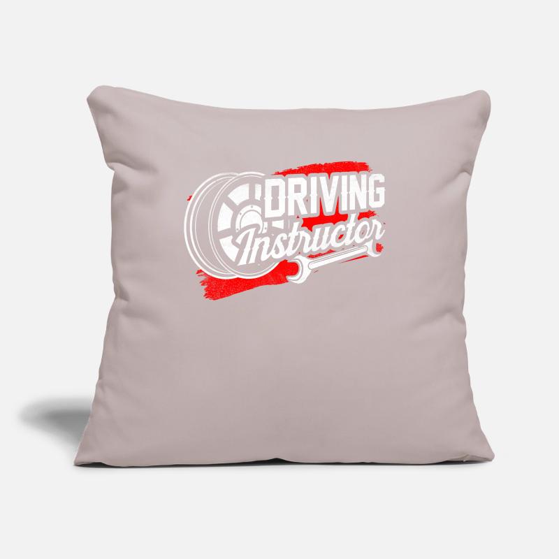 Driving instructor Driving school Driving lesson Learner driver Sofa pillowcase 17,3'' x 17,3'' (45 x 45 cm)