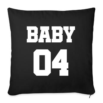 Partner Look Couple Partner Couple Couple Family - Sofa pillowcase 17,3'' x 17,3'' (45 x 45 cm) - black - Front