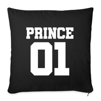 Partner Look Couple Partner Couple Couple Family - Sofa pillowcase 17,3'' x 17,3'' (45 x 45 cm) - black - Front