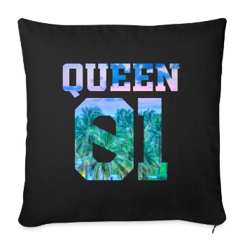 Partner Look Couple Partner Couple Couple Family - Sofa pillowcase 17,3'' x 17,3'' (45 x 45 cm) - black - Front